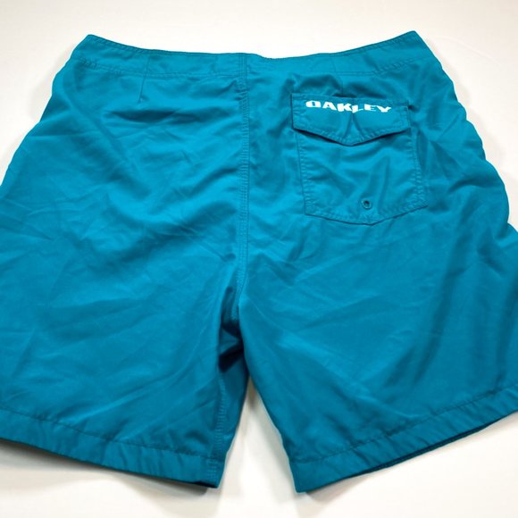 Oakley 38 Teal Blue Boardshorts - Picture 4 of 5